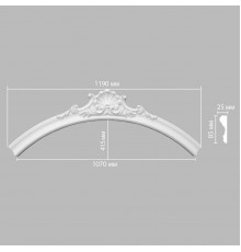 Радиус [1/4 круга] DECOMASTER 897174-151 (Rнар. 835 | Rвн. 750мм)